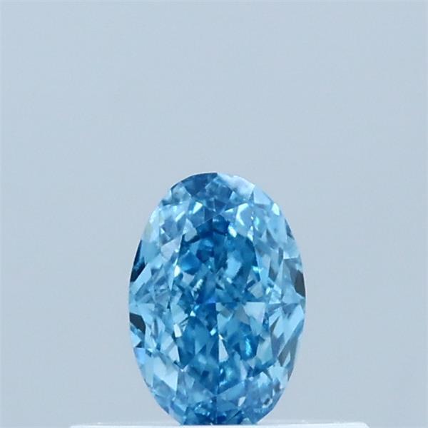 0.34 Carat Oval Shaped, Very Good Cut, FANCY VIVID BLUE Color, VVS2 Clarity, IGI Certified Lab Grown Diamond