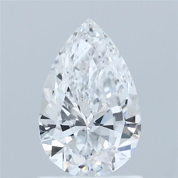0.87 Carat Pear Shaped, Excellent Cut, D Color, VS1 Clarity, IGI Certified Lab Grown Diamond