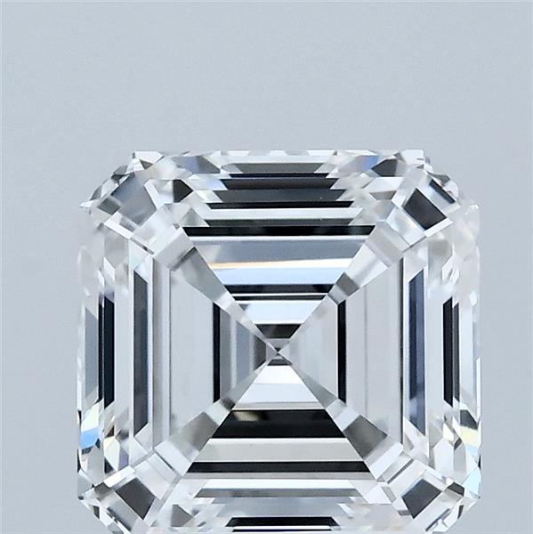 2.60 Carat Asscher Shaped, Ideal Cut, E Color, VVS2 Clarity, IGI Certified Lab Grown Diamond
