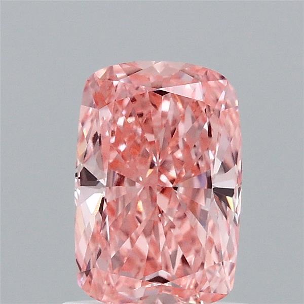 1.04 Carat Cushion Shaped, Ideal Cut, FANCY VIVID PINK Color, VVS2 Clarity, IGI Certified Lab Grown Diamond