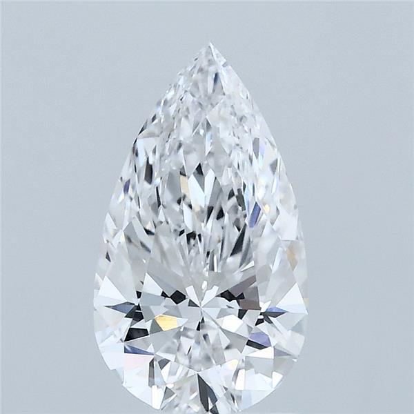 1.41 Carat Pear Shaped, Ideal Cut, D Color, VVS2 Clarity, IGI Certified Lab Grown Diamond