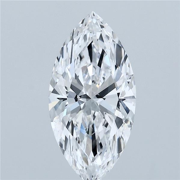 2.09 Carat Marquise Shaped, Ideal Cut, D Color, VS1 Clarity, IGI Certified Lab Grown Diamond