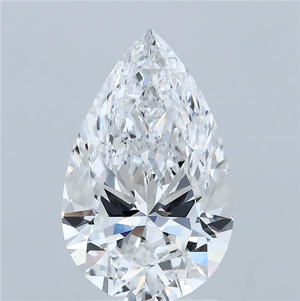 1.93 Carat Pear Shaped, Ideal Cut, D Color, VVS2 Clarity, IGI Certified Lab Grown Diamond