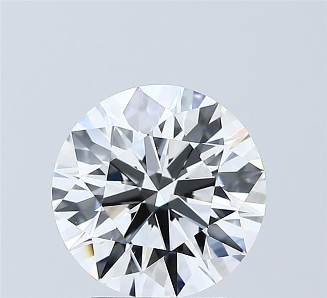 2.03 Carat Round Shaped, Ideal Cut, D Color, VVS2 Clarity, IGI Certified Lab Grown Diamond