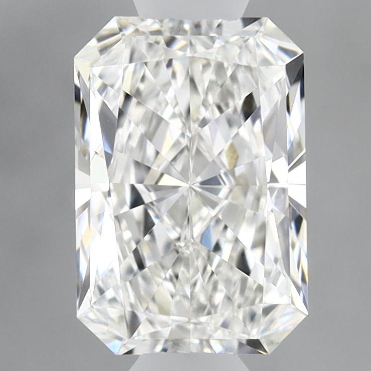 0.93 Carat Radiant Shaped, Excellent Cut, F Color, VVS2 Clarity, IGI Certified Lab Grown Diamond