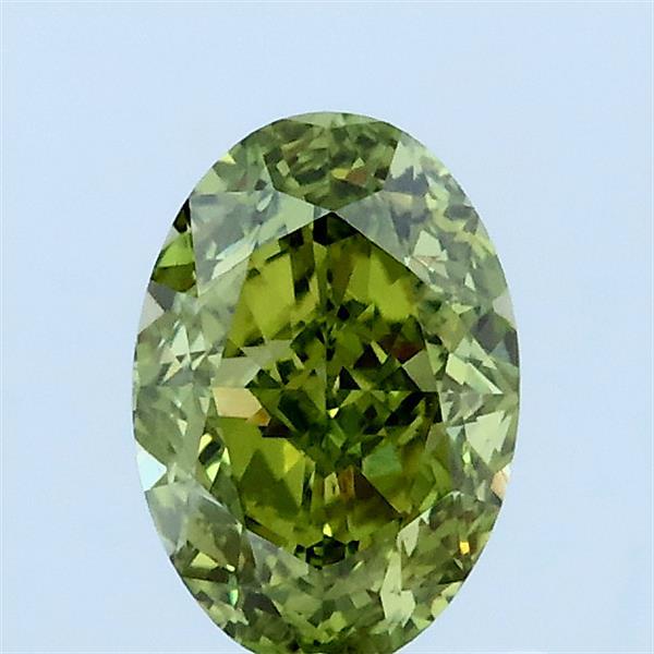 1.01 Carat Oval Shaped, Very Good Cut, FANCY VIVID GREEN Color, VS1 Clarity, IGI Certified Lab Grown Diamond