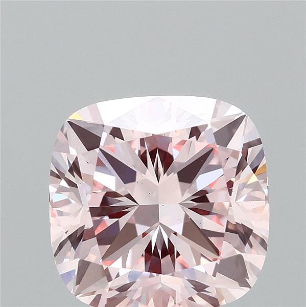 3.07 Carat Cushion Shaped, Ideal Cut, FANCY INTENSE PINK Color, VS1 Clarity, IGI Certified Lab Grown Diamond