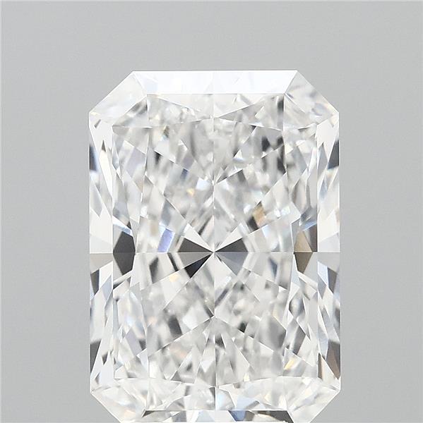 4.38 Carat Radiant Shaped, Ideal Cut, E Color, VVS1 Clarity, IGI Certified Lab Grown Diamond