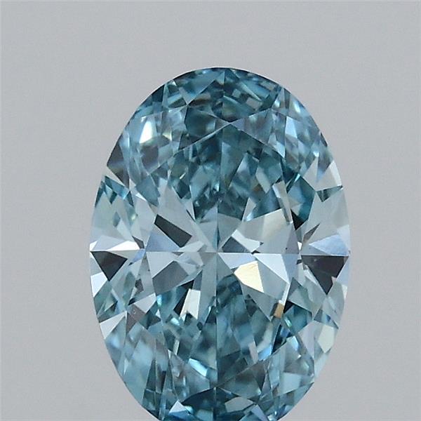1.05 Carat Oval Shaped, Ideal Cut, FANCY VIVID BLUE Color, VS1 Clarity, IGI Certified Lab Grown Diamond