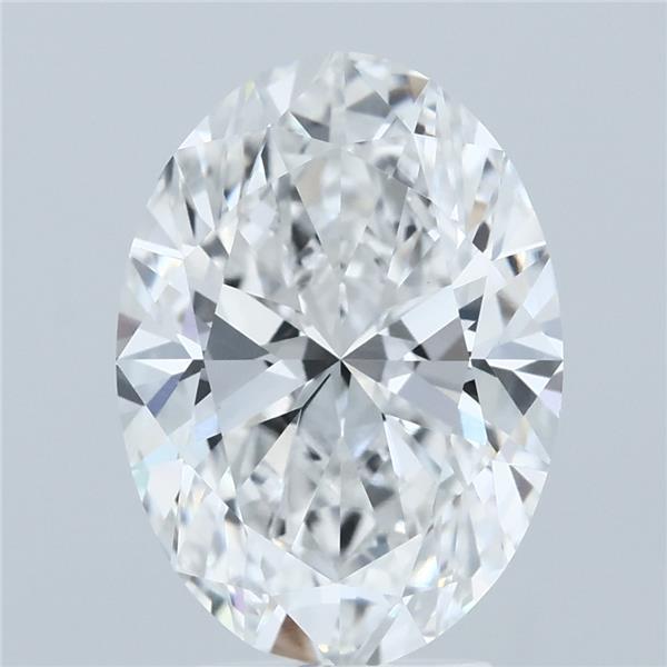 3.89 Carat Oval Shaped, Ideal Cut, E Color, VVS2 Clarity, IGI Certified Lab Grown Diamond