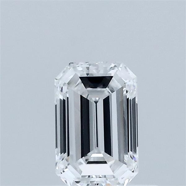 0.53 Carat Emerald Shaped, Excellent Cut, D Color, VS1 Clarity, IGI Certified Lab Grown Diamond
