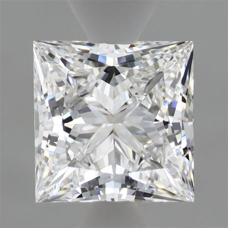 1.56 Carat Princess Shaped, Excellent Cut, D Color, VVS2 Clarity, IGI Certified Lab Grown Diamond