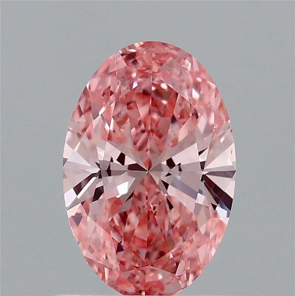1.01 Carat Oval Shaped, Ideal Cut, FANCY VIVID PINK Color, VS2 Clarity, IGI Certified Lab Grown Diamond