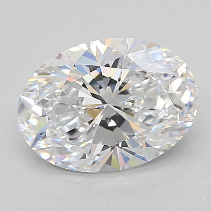1.54 Carat Oval Shaped, Ideal Cut, E Color, IF Clarity, IGI Certified Lab Grown Diamond
