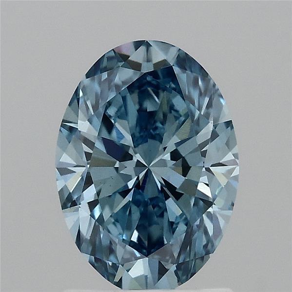 1.51 Carat Oval Shaped, Ideal Cut, FANCY VIVID BLUE Color, VS1 Clarity, IGI Certified Lab Grown Diamond