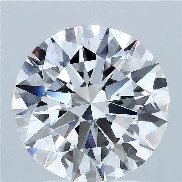 3.09 Carat Round Shaped, Ideal Cut, E Color, VS1 Clarity, IGI Certified Lab Grown Diamond
