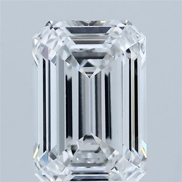 1.86 Carat Emerald Shaped, Ideal Cut, D Color, VS1 Clarity, IGI Certified Lab Grown Diamond