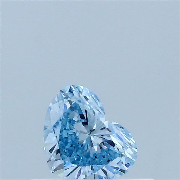 0.31 Carat Heart Shaped, Very Good Cut, FANCY VIVID BLUE Color, VS1 Clarity, IGI Certified Lab Grown Diamond