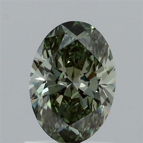 1.02 Carat Oval Shaped, Ideal Cut, FANCY VIVID GREEN Color, VS1 Clarity, IGI Certified Lab Grown Diamond
