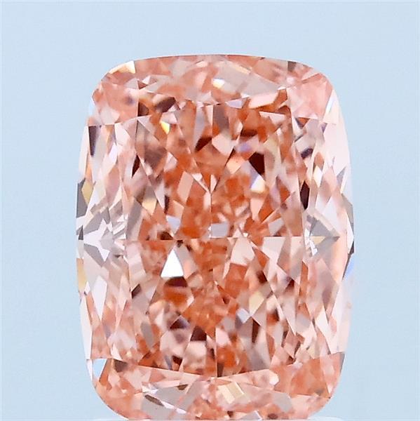 2.01 Carat Cushion Shaped, Ideal Cut, FANCY VIVID PINK Color, VS2 Clarity, IGI Certified Lab Grown Diamond