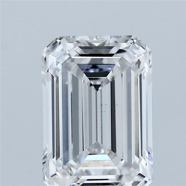 1.55 Carat Emerald Shaped, Ideal Cut, E Color, VVS1 Clarity, IGI Certified Lab Grown Diamond