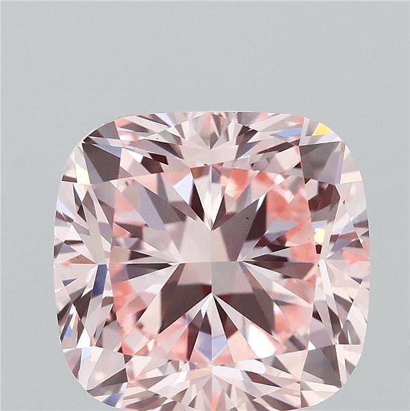 3.00 Carat Cushion Shaped, Ideal Cut, FANCY INTENSE PINK Color, VS1 Clarity, IGI Certified Lab Grown Diamond