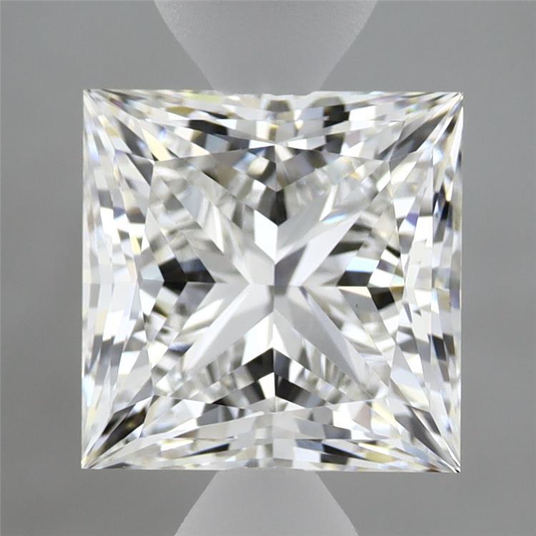 3.07 Carat Princess Shaped, Ideal Cut, E Color, VVS2 Clarity, IGI Certified Lab Grown Diamond
