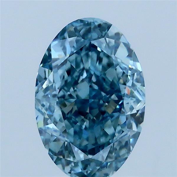 1.57 Carat Oval Shaped, Very Good Cut, FANCY VIVID BLUE Color, VS1 Clarity, IGI Certified Lab Grown Diamond