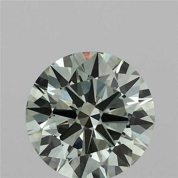 3.52 Carat Round Shaped, Ideal Cut, FANCY INTENSE GREEN Color, VS2 Clarity, IGI Certified Lab Grown Diamond