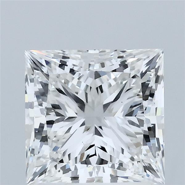 2.09 Carat Princess Shaped, Ideal Cut, E Color, VS1 Clarity, IGI Certified Lab Grown Diamond