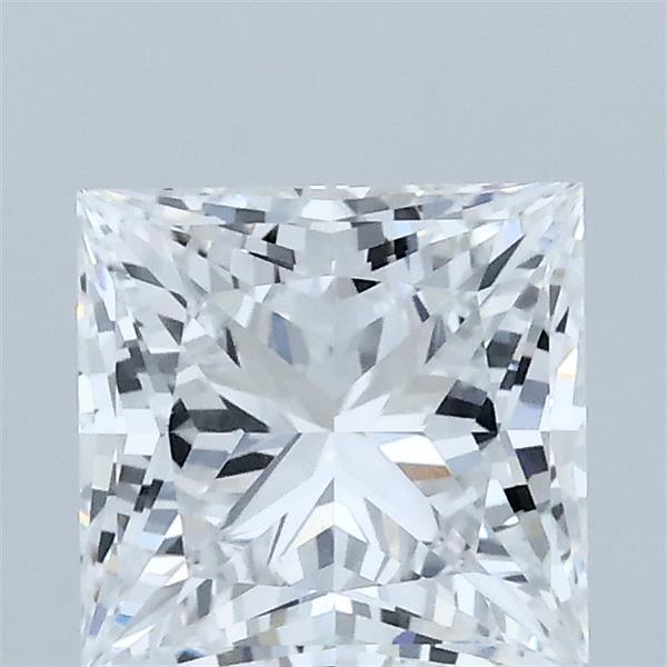 1.59 Carat Princess Shaped, Excellent Cut, D Color, VVS2 Clarity, IGI Certified Lab Grown Diamond