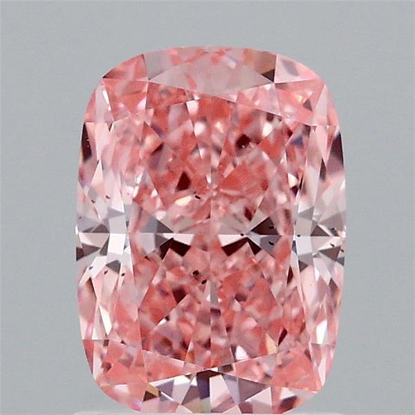 1.52 Carat Cushion Shaped, Ideal Cut, FANCY VIVID PINK Color, SI1 Clarity, IGI Certified Lab Grown Diamond