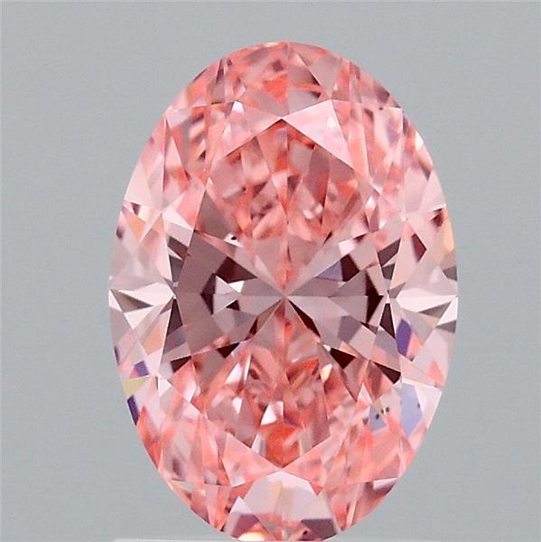 1.43 Carat Oval Shaped, Excellent Cut, FANCY VIVID PINK Color, VS1 Clarity, IGI Certified Lab Grown Diamond