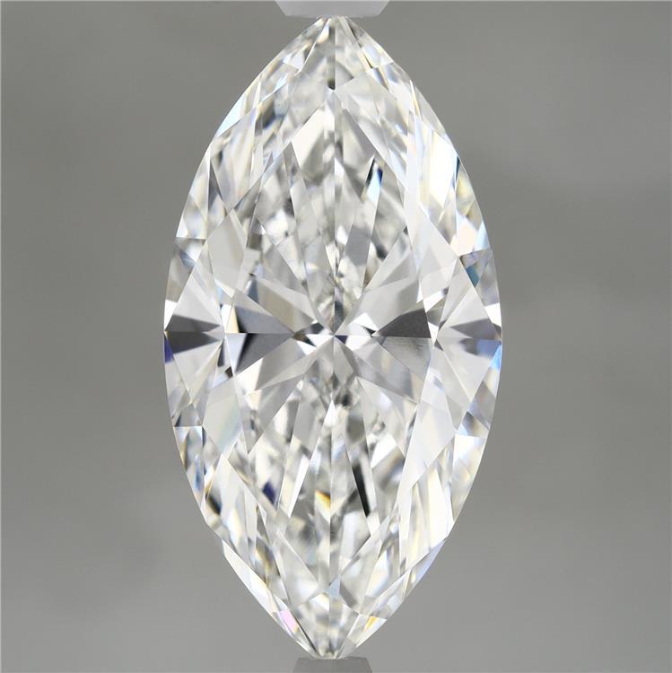 4.95 Carat Marquise Shaped, Ideal Cut, E Color, VVS2 Clarity, IGI Certified Lab Grown Diamond
