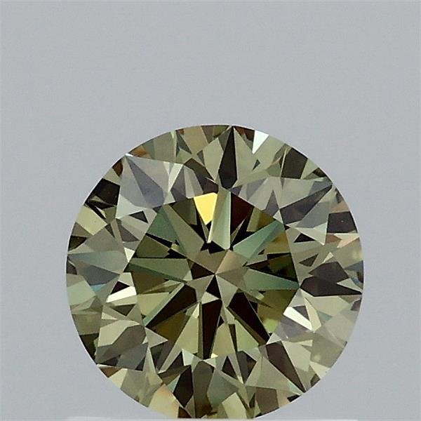 0.83 Carat Round Shaped, Ideal Cut, FANCY VIVID GREEN Color, VVS2 Clarity, IGI Certified Lab Grown Diamond