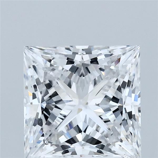 2.00 Carat Princess Shaped, Ideal Cut, D Color, VS1 Clarity, IGI Certified Lab Grown Diamond