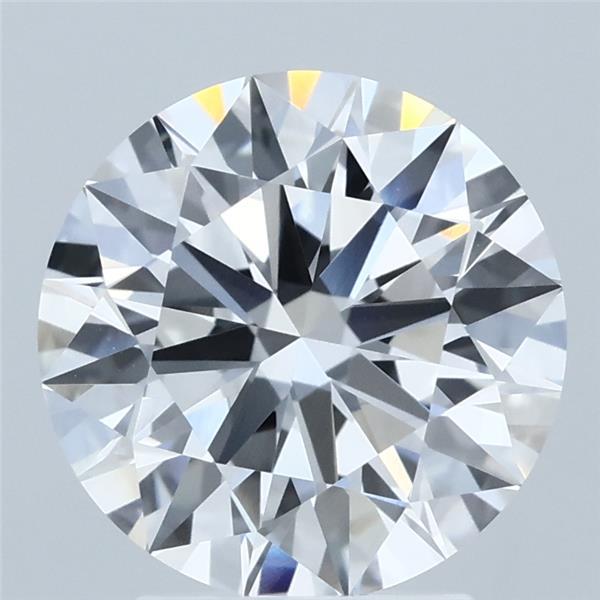 3.01 Carat Round Shaped, Ideal Cut, E Color, VVS2 Clarity, IGI Certified Lab Grown Diamond