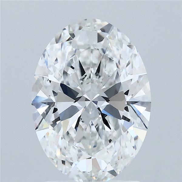 2.10 Carat Oval Shaped, Ideal Cut, E Color, VVS2 Clarity, IGI Certified Lab Grown Diamond