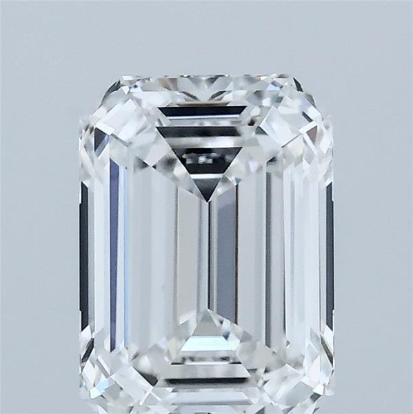 1.76 Carat Emerald Shaped, Ideal Cut, D Color, VVS2 Clarity, IGI Certified Lab Grown Diamond