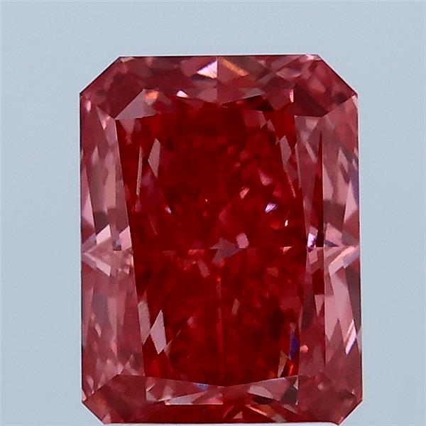 2.10 Carat Radiant Shaped, Ideal Cut, FANCY VIVID PINK Color, VVS2 Clarity, IGI Certified Lab Grown Diamond