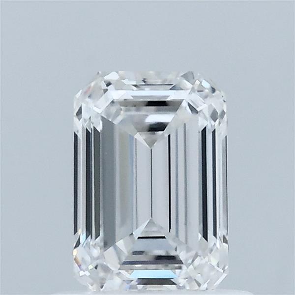0.82 Carat Emerald Shaped, Ideal Cut, D Color, VVS2 Clarity, IGI Certified Lab Grown Diamond