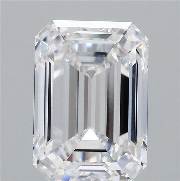 4.06 Carat Emerald Shaped, Ideal Cut, D Color, VS1 Clarity, IGI Certified Lab Grown Diamond