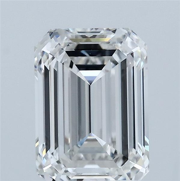 2.07 Carat Emerald Shaped, Ideal Cut, F Color, VVS2 Clarity, IGI Certified Lab Grown Diamond