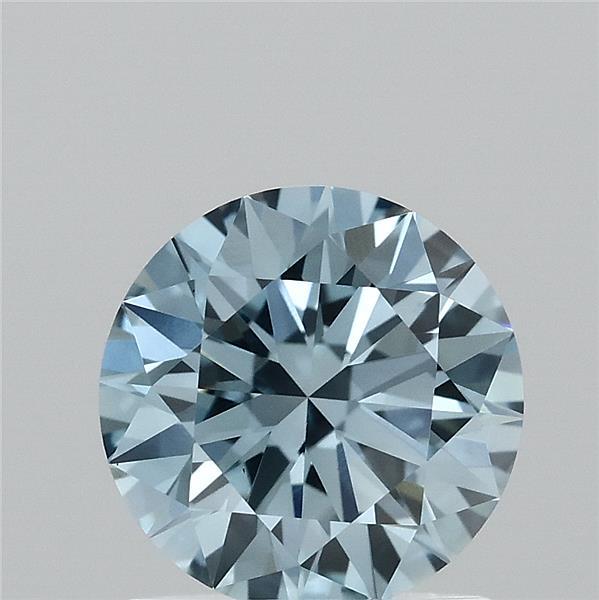1.14 Carat Round Shaped, Ideal Cut, FANCY VIVID BLUE Color, VVS2 Clarity, IGI Certified Lab Grown Diamond