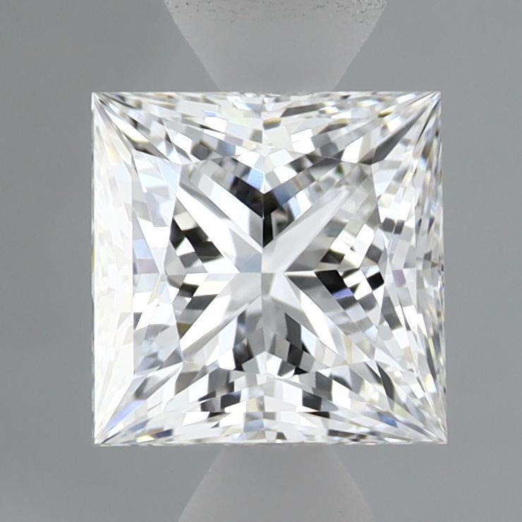 1.54 Carat Princess Shaped, Ideal Cut, D Color, VVS2 Clarity, IGI Certified Lab Grown Diamond