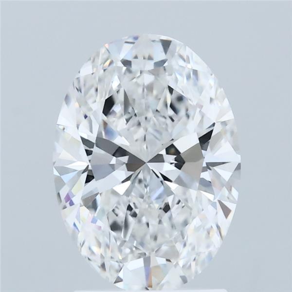 2.05 Carat Oval Shaped, Ideal Cut, E Color, VVS2 Clarity, IGI Certified Lab Grown Diamond