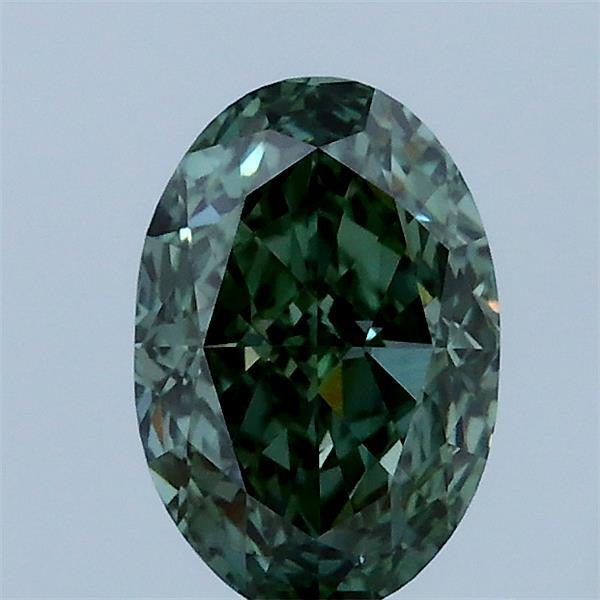 1.05 Carat Oval Shaped, Excellent Cut, FANCY VIVID GREEN Color, VS1 Clarity, IGI Certified Lab Grown Diamond