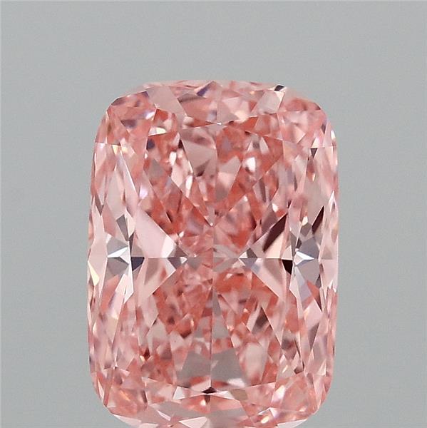 2.02 Carat Cushion Shaped, Ideal Cut, FANCY VIVID PINK Color, VVS2 Clarity, IGI Certified Lab Grown Diamond