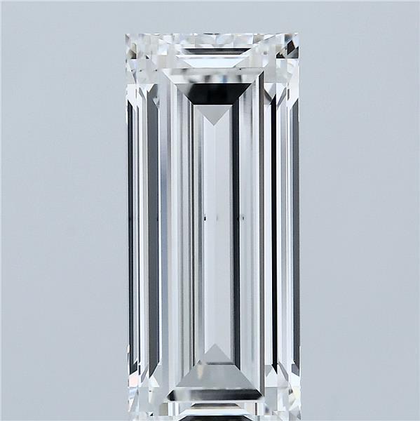 3.73 Carat Baguette Shaped, Very Good Cut, E Color, VS1 Clarity, IGI Certified Lab Grown Diamond