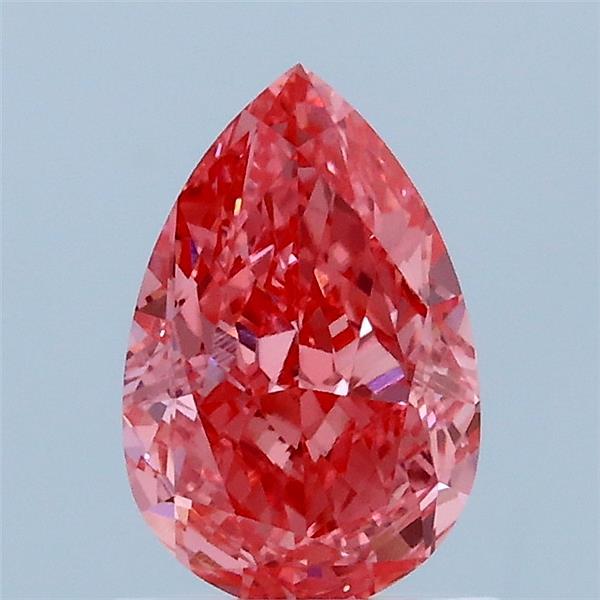1.19 Carat Pear Shaped, Excellent Cut, FANCY VIVID PINK Color, VVS2 Clarity, IGI Certified Lab Grown Diamond